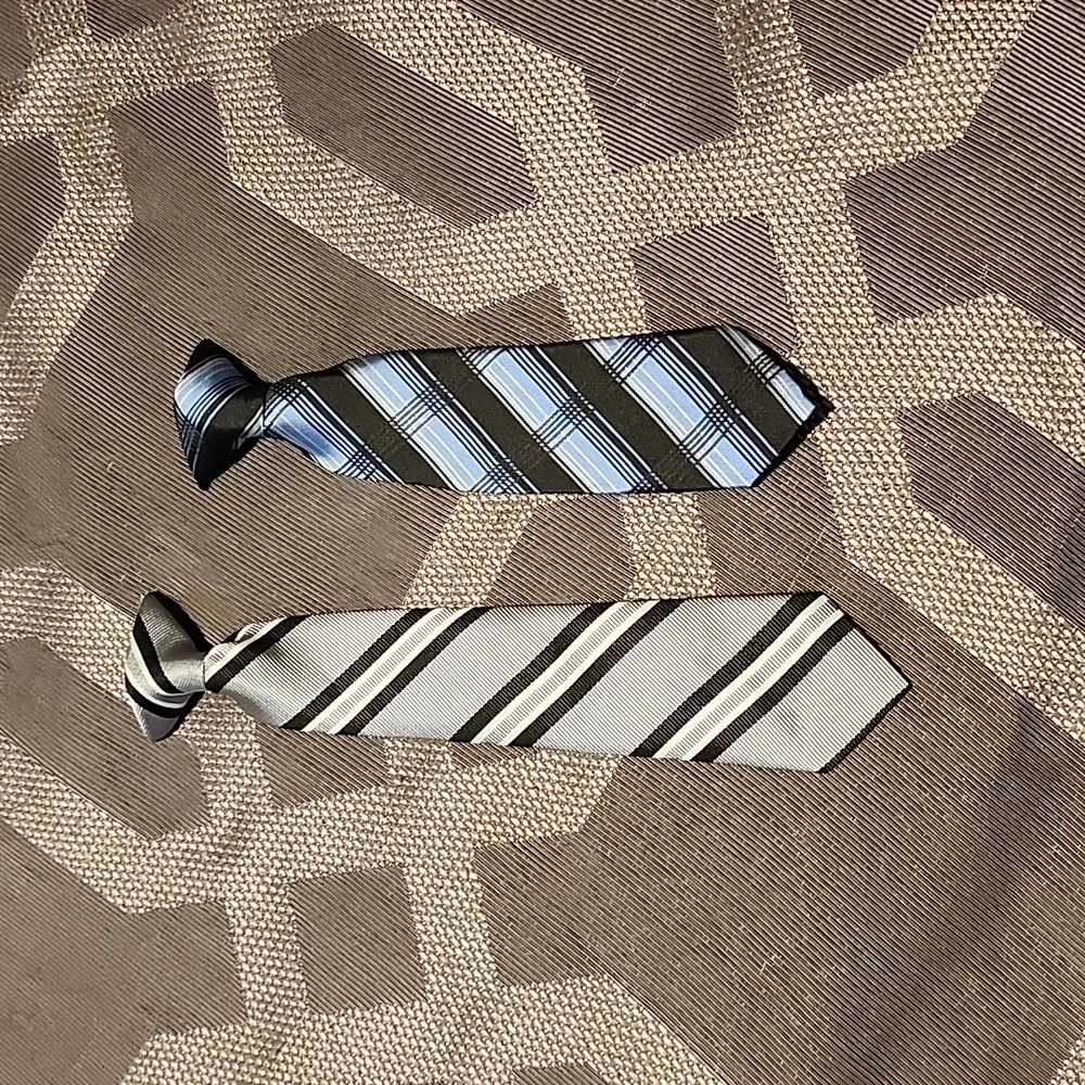 2 Boys Clip on Ties
